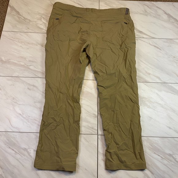 LL Bean Mens Cresta Hiking Pants Water Resistant Khaki 40x29 - Picture 3 of 7